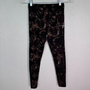 CW-X Leggings Womens Small Floral Abstract Compression Running Activewear Run